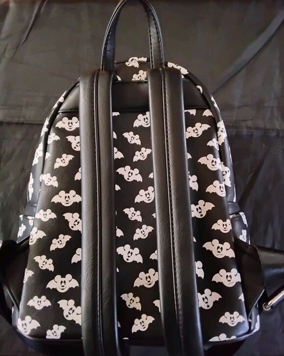 Loungefly Disney Mickey Mouse Bat Mini Backpack Black White Disney Franchise main image 6